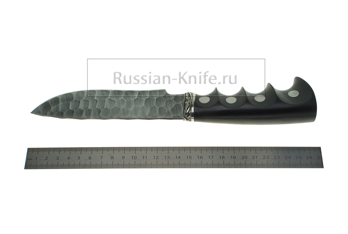- Нож Волк (дамасская сталь-ручная ковка)
