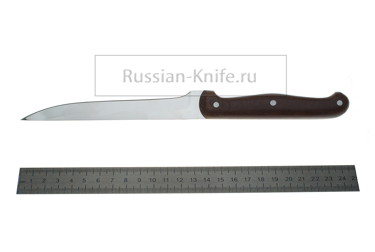 - Набор из 4-х кухонных ножей (сталь 95Х18), граб светлый