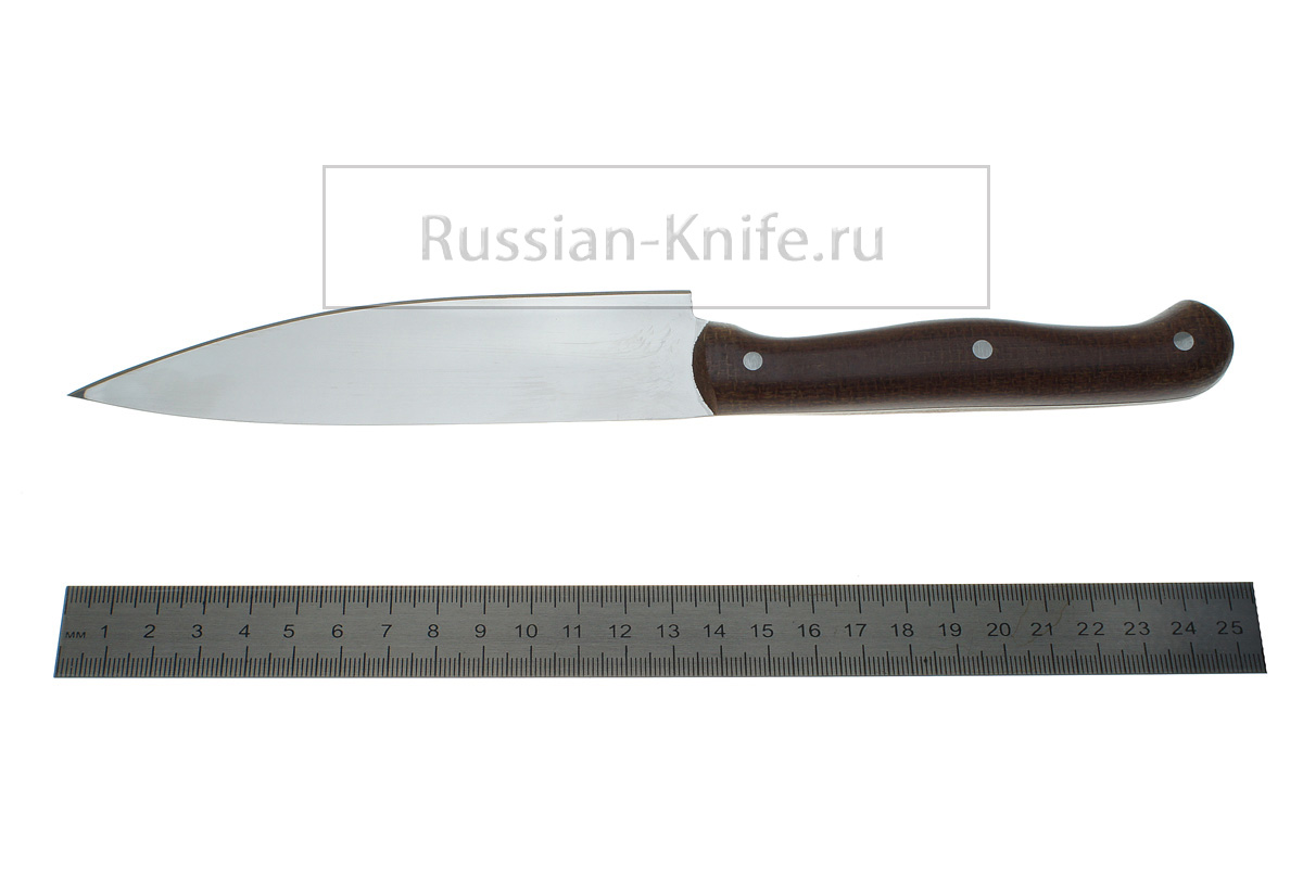 - Набор из 4-х кухонных ножей (сталь 95Х18), граб светлый