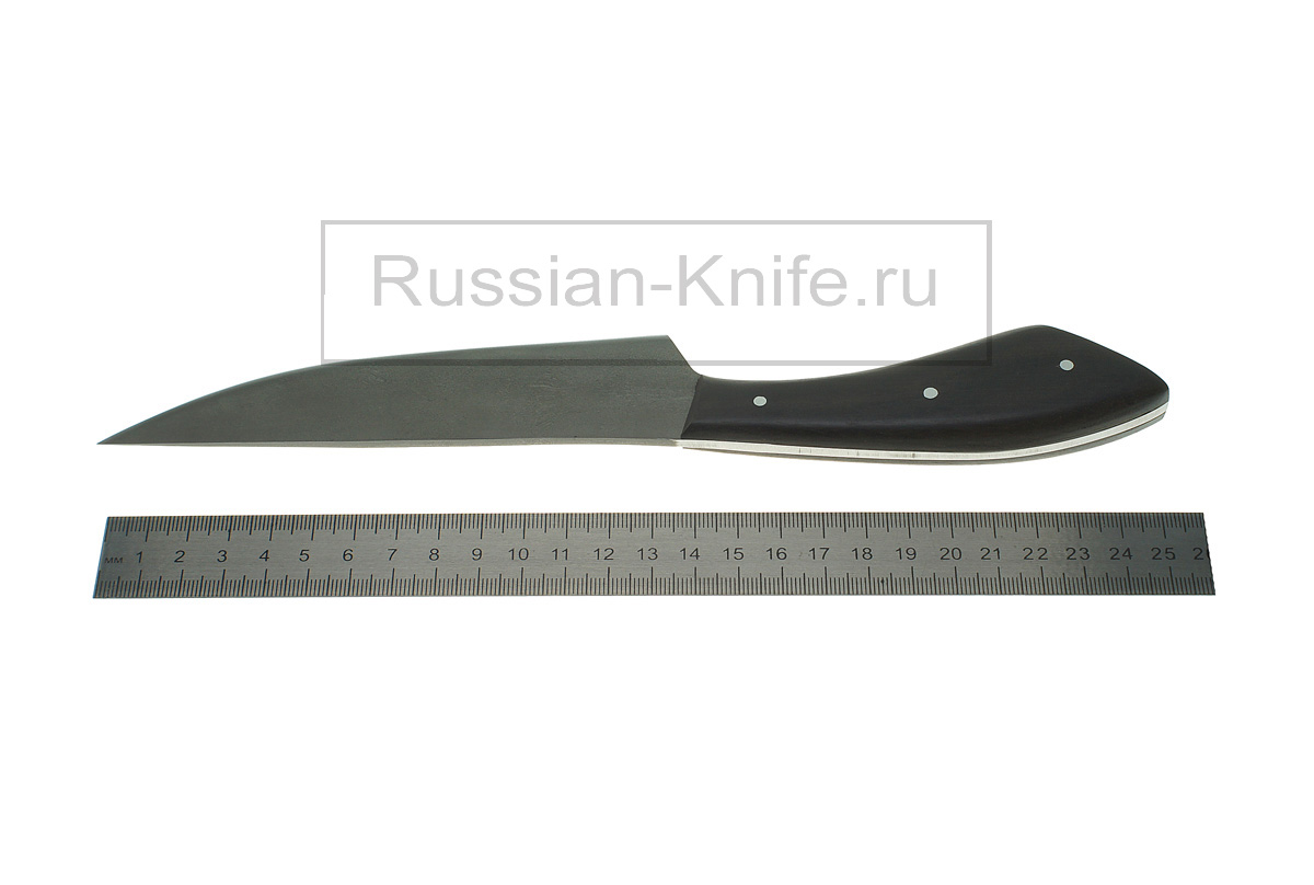 Шеф повар №3А (сталь булат), граб, цельнометаллический, А.Жбанов