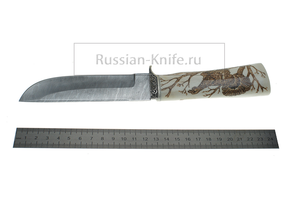 Дамасский нож Глухарь