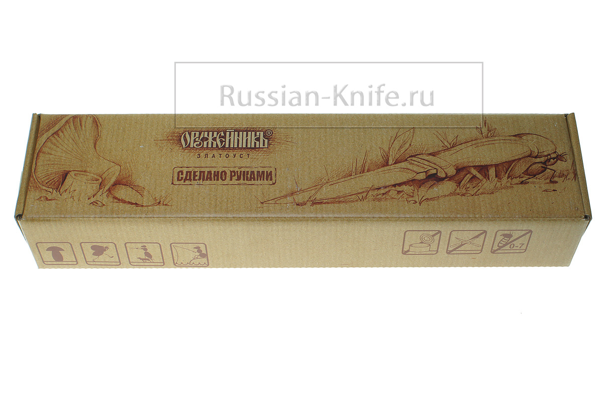 - Нож Пикник престиж (сталь 95х18), позолота, дерево