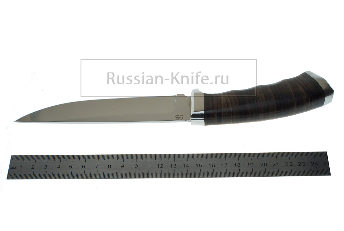 - Нож Кобра-1 (сталь 95Х18), кожа