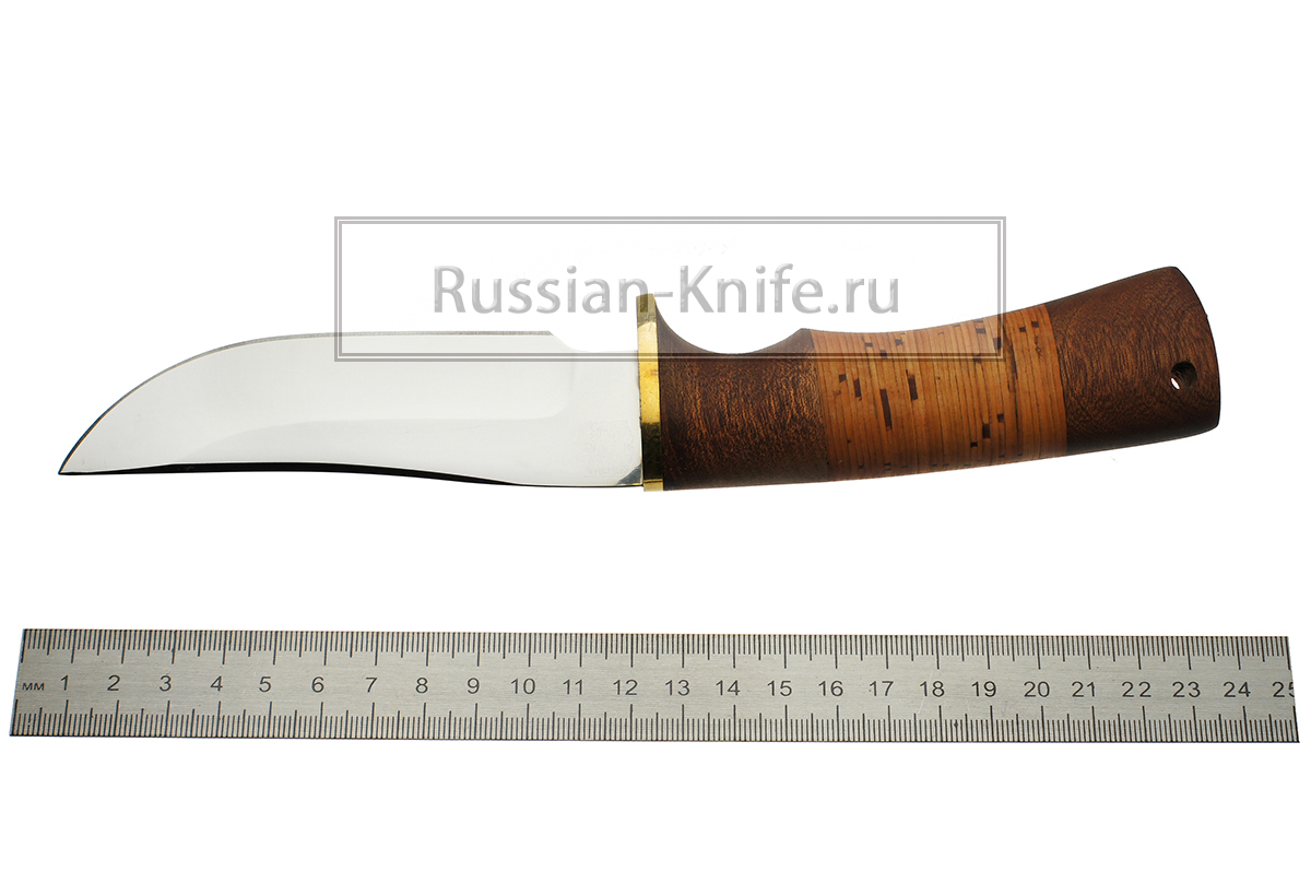 - Нож Колос (сталь Х12МФ), береста