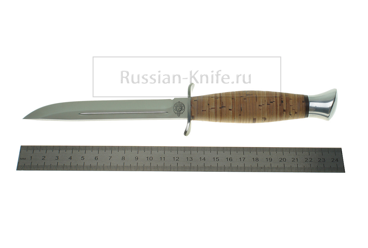 - Нож "Финка-2" (сталь 95х18), береста, компания АИР