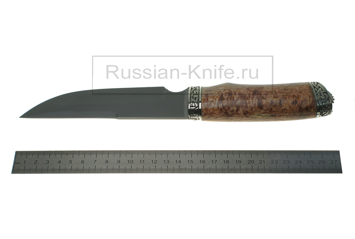 Нож Золотоискатель (сталь S290), карельская береза, А. Жбанов