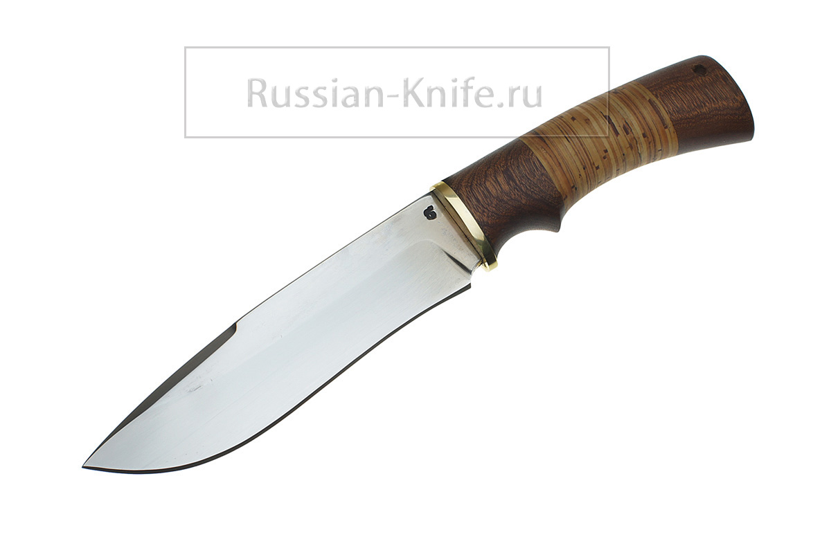 - Нож Волк-1 (сталь Х12МФ), береста