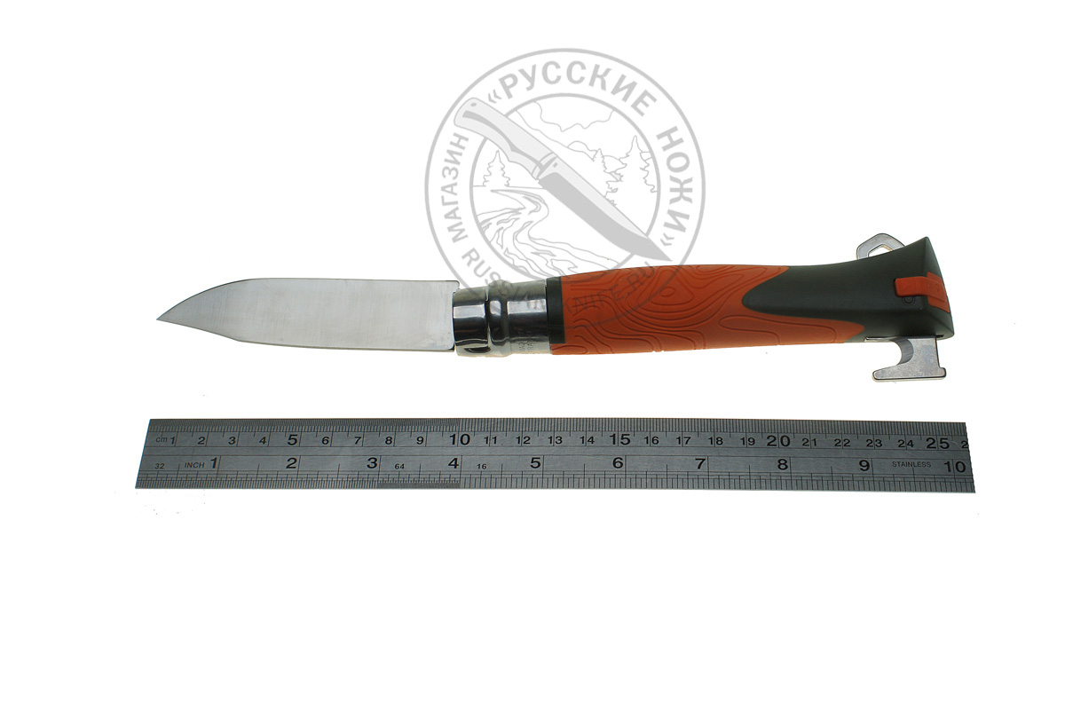 - Нож Opinel №12 Explore, #001974, (сталь Sandvik 12C27), оранжевый