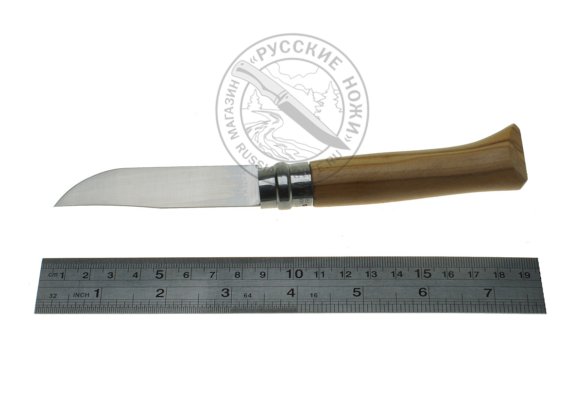 - Нож Opinel №8  #002020, нержавеющая сталь, рукоять из оливкового дерева в картонной коробке