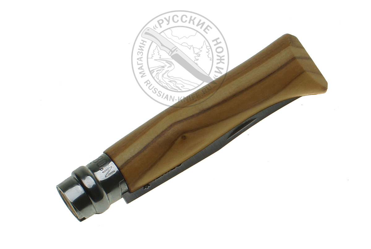 - Нож Opinel №8  #002020, нержавеющая сталь, рукоять из оливкового дерева в картонной коробке