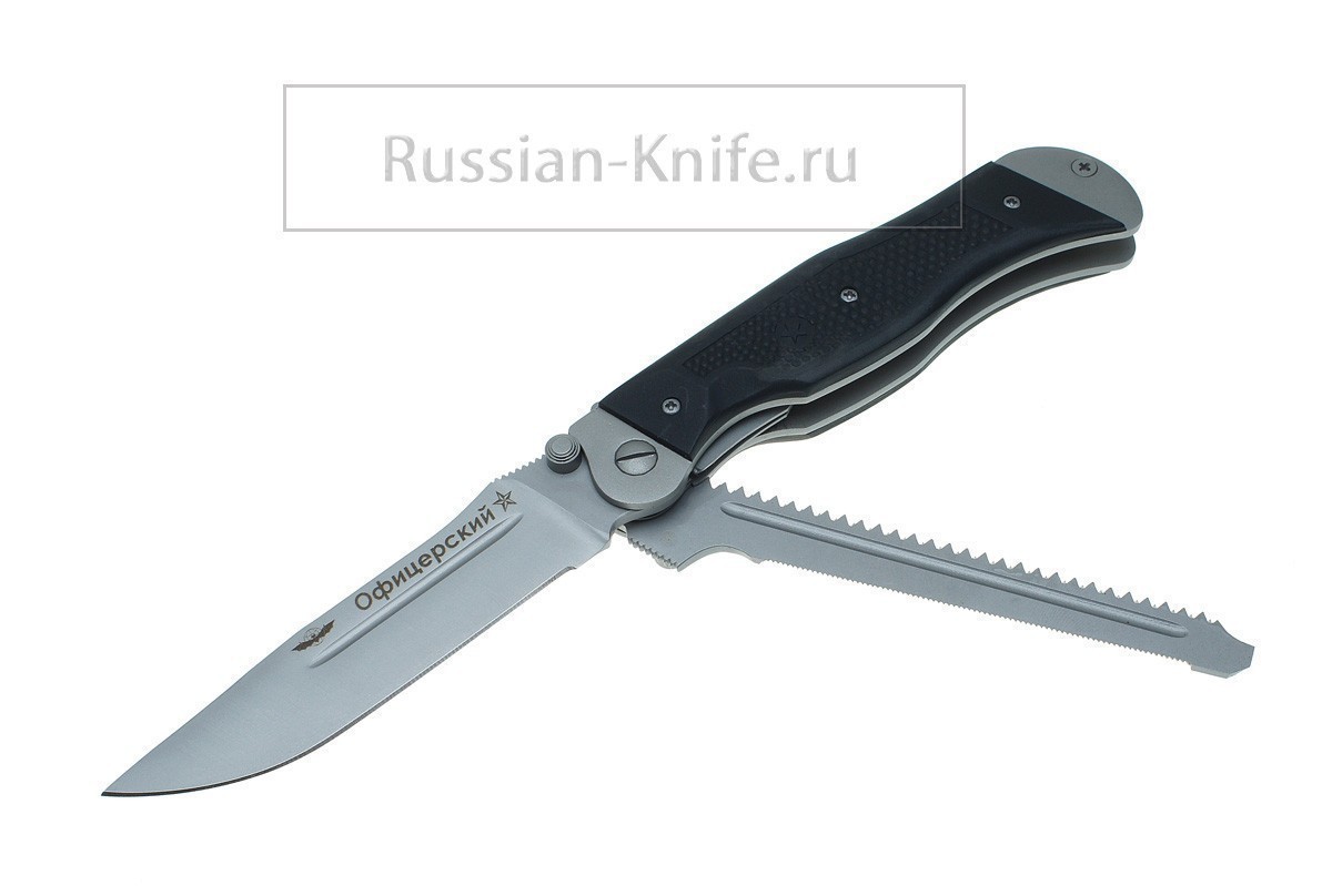 - Нож складной Офицерский-2 (сталь 70Х16МФС), Мелита-К