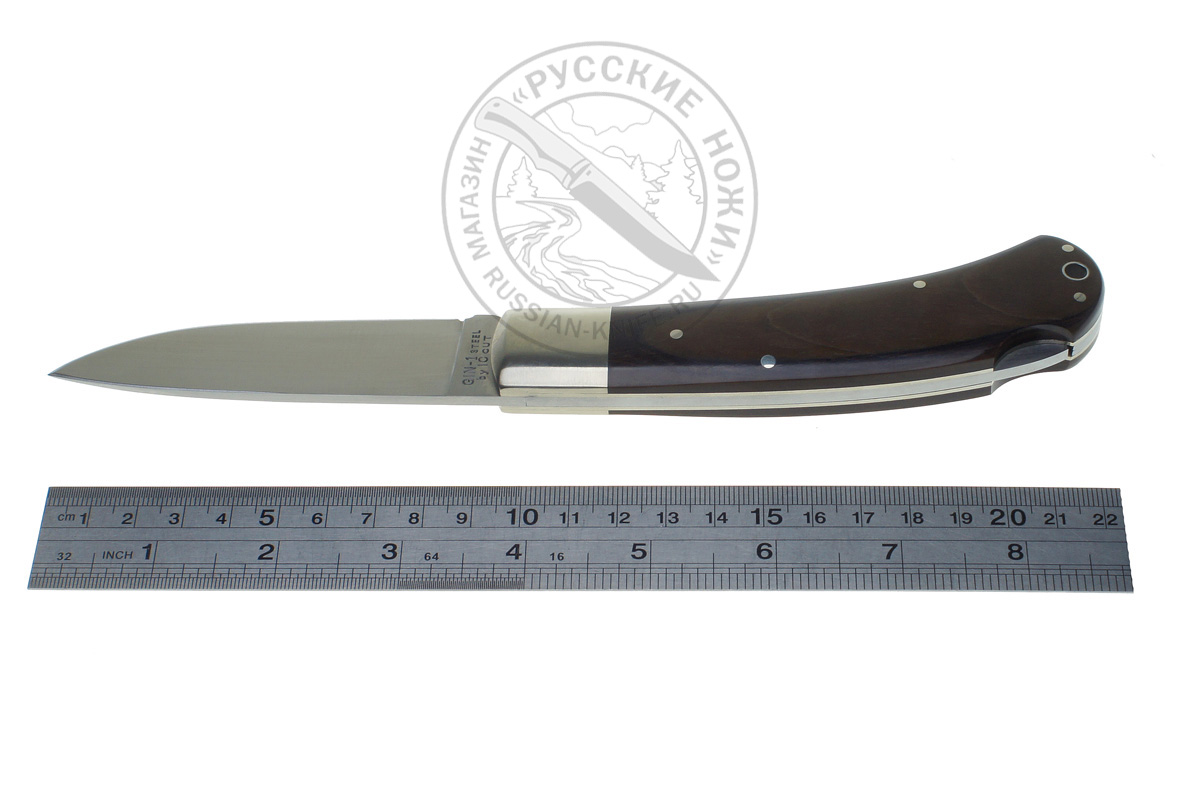 - Нож складной IC-2200/5 NP (сталь Gin1), рукоять - микарта