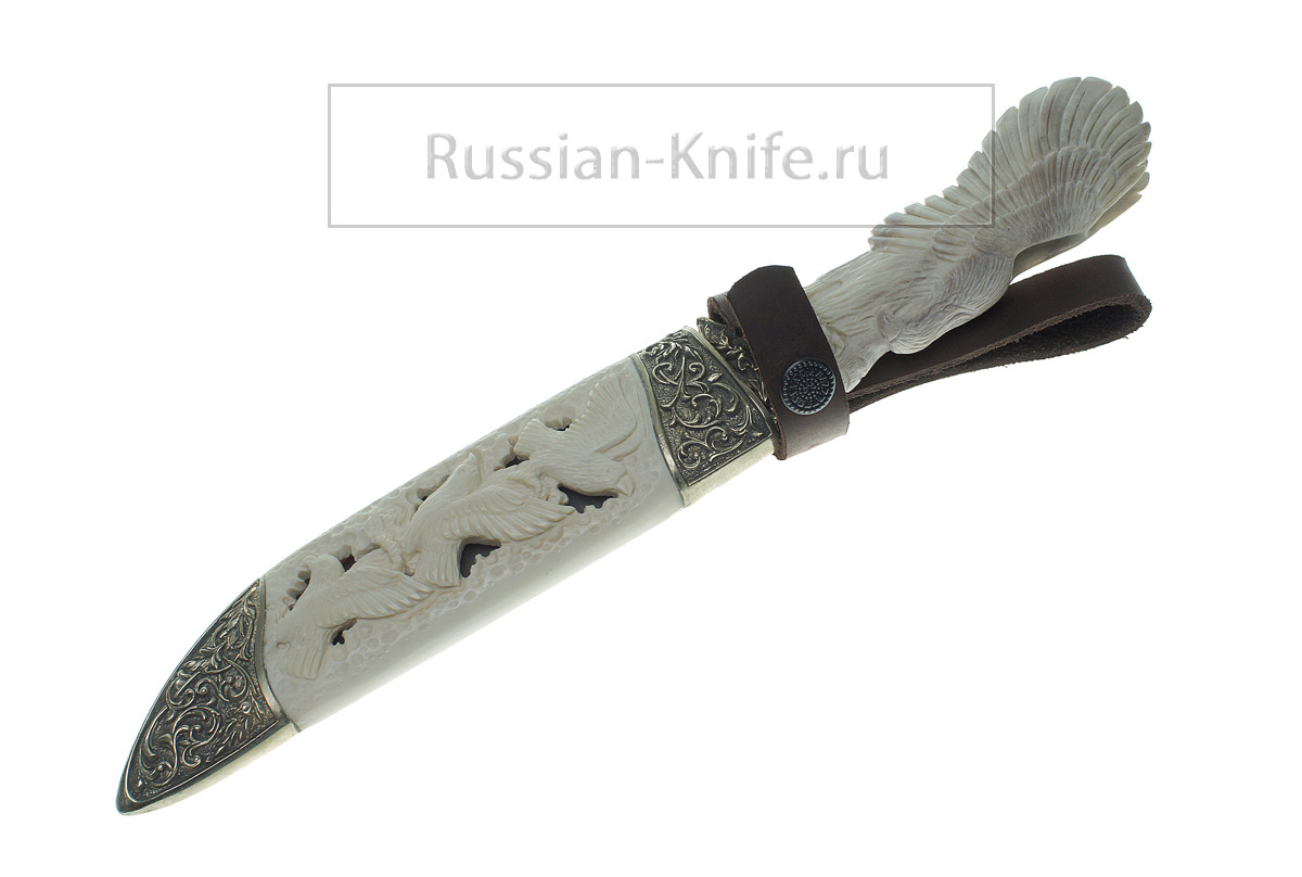 - Авторский нож "Восток" (дамасск) мастер Жбанов